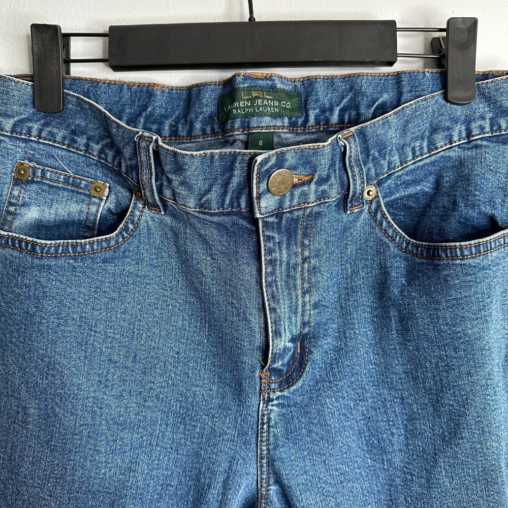LRL Ralph Lauren‎ Jeans Co Classic Straight Blue Denim Women's Jeans Size 6 - Picture 3 of 8